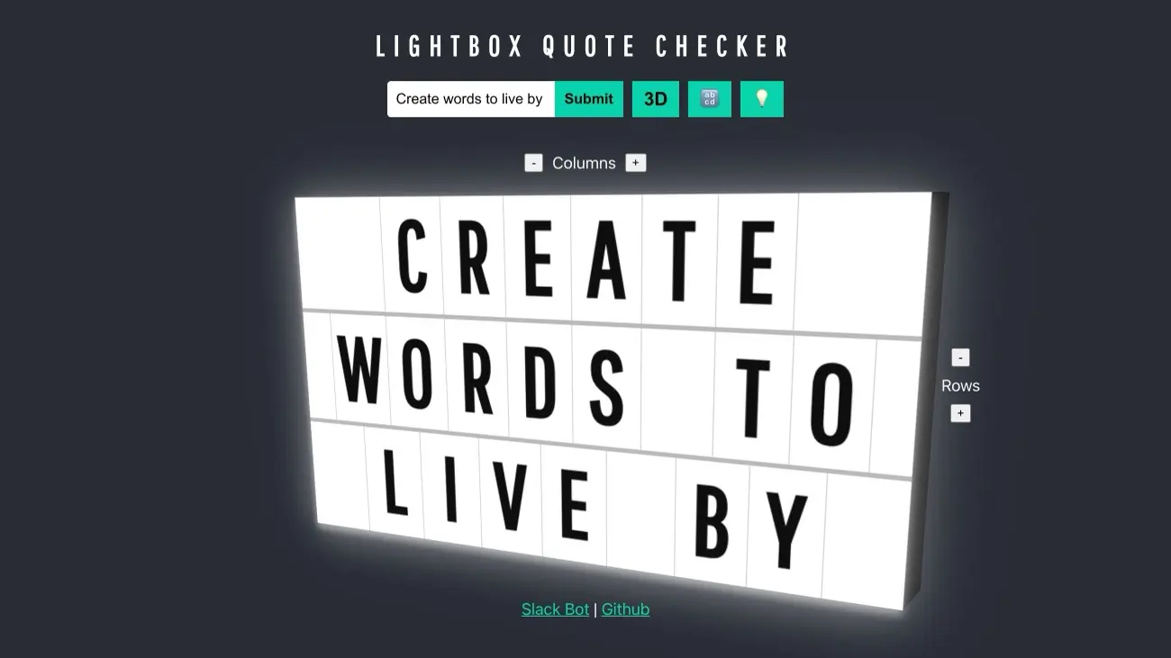 Lightbox Quote Checker